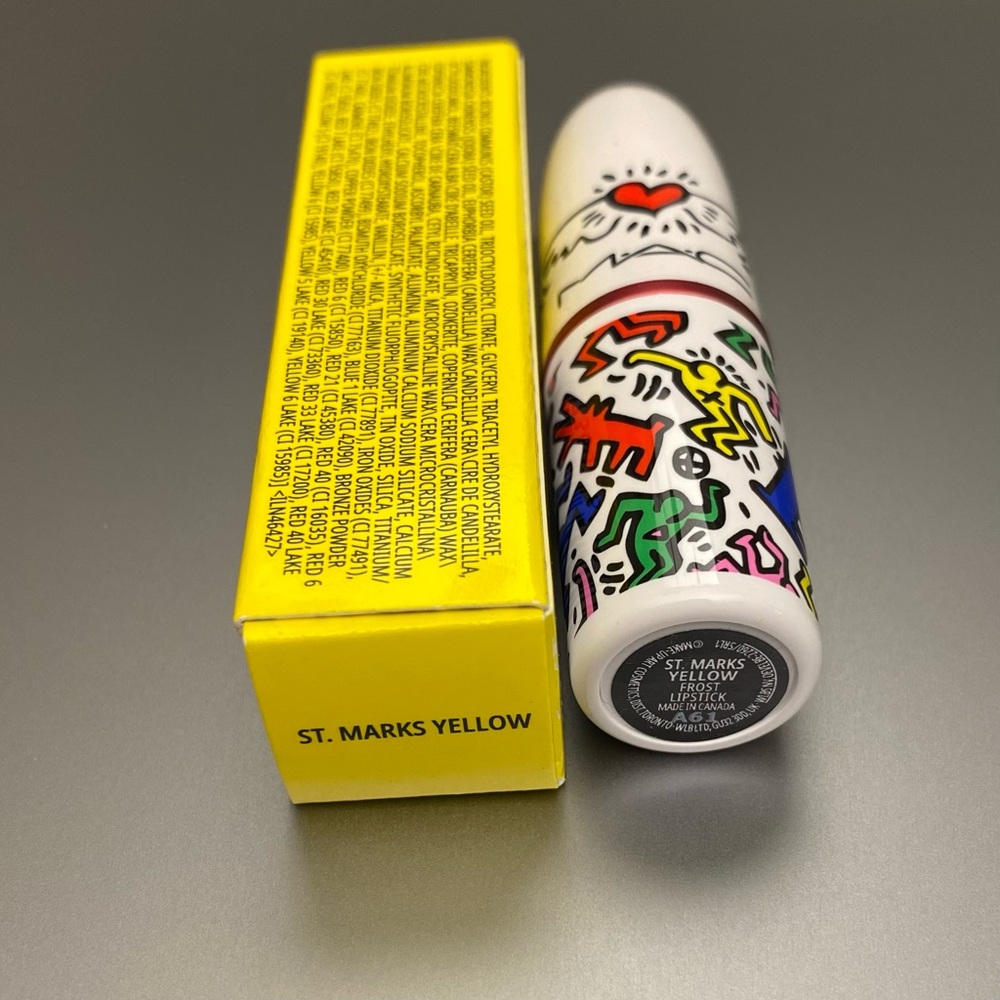 MAC x Keith Haring "St. Marks Yellow” Lipstick - Picture 3 of 4